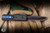 Guardian Tactical Apex OTF Knife Black Aluminum, Carbon Fiber Inlay 3.4" Blued Damascus Drop Point