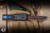 Guardian Tactical Apex OTF Knife Black Aluminum, Carbon Fiber Inlay 3.4" Blued Damascus Drop Point
