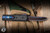 Guardian Tactical Apex OTF Knife Aluminum, Carbon Fiber Inlay 3.4" Blued Damascus Drop Point