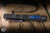 Guardian Tactical Apex OTF Knife Aluminum, Carbon Fiber Inlay 3.4" Blued Damascus Drop Point