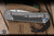 Preowend-Chris Reeve Knives Large Sebenza 31 Folding Knife Glass Blasted Titanium, Black Carbon Fiber Inlay 3.6" MagnaCut Drop Point Stonewash L31-1600