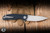 Shirogorov Knives Ursus F95 Folding Knife Blue Micarta 3.74" Elmax