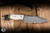 Preowend-Half Face Blades Widow Maker Fixed Blade Knife Textured Elk Antler/Black G10 4.88" Clip Point