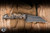 Preowned-Half Face Blades KenSOF Fixed Blade Knife Textured Buckeye Burl, Wharncliffe