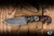Preowned-Half Face Blades Cav Jr. Fixed Blade Knife Textured Box Elder, Pin Striping  3.5" Drop Point