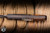 Preowned-Half Face Blades Oss Spike Fixed Blade Knife Desert Ironwood, Pin Striping 3.6" Baker Forge Copper Mai Dagger