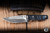 Medford Knives The Deep Fixed Blade Knife Black/Blue G10 4.5" 20CV Drop Point Serrated Tumbled
