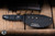 Medford Knives The Deep Fixed Blade Knife Black/Blue G10 4.5" 20CV Drop Point Tumbled