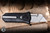 Hypercut Knives Oracle Gravity Razor Knife Black Raindrop Milled Aluminum 2.2" Trapezoid Razor