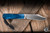 *Drop Date 6/16 @ 2PM EST"Jack Wolf Knives Gateway FIXEDC Fixed Blade Knife Saw Cut Blue Bone 2.99" 14C28N Clip Point Satin