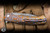 Herman Custom Knives Mantis Folding Knife Black Timascus 3.7" Vegas Forge Clip Point Mirror Polish