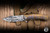 Herman Custom Knives Mantis Folding Knife Black Timascus 3.7" Vegas Forge Clip Point Mirror Polish