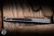 Herman Custom Knives Slim Folder Knife Eternal Garden Titanium 3.74" Damasteel Clip Point Mirror Polish