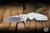 Rick Hinderer Knives Jurassic Folder Knife Stonewash/Silver Full Dragon Scale Titanium 3.38″ MagnaCut Slicer Stonewash