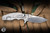 Rick Hinderer Knives Jurassic Folder Knife Stonewash/Silver Full Dragon Scale Titanium 3.38″ MagnaCut Slicer Stonewash