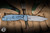 Rick Hinderer Knives FireTac Folding Knife Stonewash Gold Titanium 3.6" 20CV Tanto Stonewash