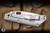 Mick Strider Knives SnG Folding Knife Forest Green G10/Flamed Titanium 3.5" 20CV Stonewash