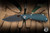 Mick Strider Knives SnG Folding Knife Forest Green G10/Flamed Titanium 3.5" 20CV DLC
