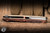 Rick Hinderer Knives Project X Flipper Knife Lava Flow Fat Carbon/ BB Bronze Titanium 3.65" MagnaCut Clip Point Battle Black