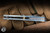 Rick Hinderer Knives Project X Flipper Knife Double Anodized Iced Blue Horsehead Titanium 3.65" MagnaCut Clip Point Battle Black