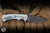 Rick Hinderer Knives Project X Flipper Knife Double Anodized Iced Blue Horsehead Titanium 3.65" MagnaCut Clip Point Battle Black