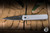 ProTech Godfather Automatic Folding Knife Battleworn Grey Aluminum, Black Lip Pearl Button 4" 154CM Stiletto Black DLC - Blade Show Exclusive