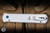 ProTech Godfather Automatic Folding Knife Satin Finish Silver Aluminum, Sapphire Blue 4" 154CM Stiletto Sapphire Blue PVD - Blade Show Exclusive
