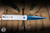 ProTech Godfather Automatic Folding Knife Satin Finish Silver Aluminum, Sapphire Blue 4" 154CM Stiletto Sapphire Blue PVD - Blade Show Exclusive