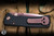 Chaves Knives/ProTech 229 Redencion Automatic Knife Black Tread Textured Aluminum, Black Lip Pearl Button 3.3" S35VN Drop Point Copper Rose PVD - Blade Show Exclusive
