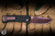 Chaves Knives/ProTech 229 Redencion Automatic Knife Black Tread Textured Aluminum, Black Lip Pearl Button 3.3" S35VN Drop Point Copper Rose PVD - Blade Show Exclusive
