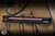 ProTech Malibu Manual Flipper Knife Black Aluminum, Black Lip Pearl Button 3.25" MagnaCut Reverse Tanto Copper Rose PVD - Blade Show Exclusive