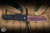 ProTech Malibu Manual Flipper Knife Black Aluminum, Black Lip Pearl Button 3.25" MagnaCut Reverse Tanto Copper Rose PVD - Blade Show Exclusive