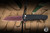 ProTech Malibu Manual Flipper Knife Black Aluminum, Black Lip Pearl Button 3.25" MagnaCut Reverse Tanto Copper Rose PVD - Blade Show Exclusive