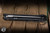 Protech Brend Automatic Folding Knife Solid Black Aluminum, Abalone Button 2.9" 154CM Satin- Blade Show Exclusive