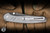 ProTech x Peace Neighbor Custom 005 Avalon Manual Folding Knife Knurled 17-4 Heat Treated Steel, Black Lip Pearl Button 4.25" Nichols "Boomerang" Damascus - Blade Show Exclusive