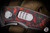 Hawk Knives Prototype SN 5 Talon Automatic Folding Knife Bright Washed Titanium/Lava Flow Fat Carbon 3.5" M390 Stonewash - Blade Show Exclusive
