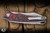 Hawk Knives Prototype SN 5 Talon Automatic Folding Knife Bright Washed Titanium/Lava Flow Fat Carbon 3.5" M390 Stonewash - Blade Show Exclusive