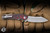 Hawk Knives Prototype SN 5 Talon Automatic Folding Knife Bright Washed Titanium/Lava Flow Fat Carbon 3.5" M390 Stonewash - Blade Show Exclusive