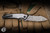 Hawk Knives x John Gray Talon Folding Knife Hammered Titanium 3.5" M390 Dark Rain Serrated - Blade Show Exclusive