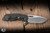 A2D Attn2Detail Mercantile Mark 1 Large Folding Knife Antique Chocolate Micarta/Integral Skull & Crossbones 4" MagnaCut Drop Point Rising Grind - Blade Show Exclusive