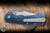 A2D Attn2Detail Mercantile Delta Folding Knife Mokuti, Titanium Liners 3.35" MagnaCut Sheepsfoot Harpoon - Blade Show Exclusive