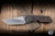 A2D Attn2Detail Mercantile Mark 3 Large Folding Knife Koa/Blackened Titanium 3.75" MagnaCut Clip Point Rising Grind - Blade Show Exclusive