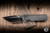 Chaves Knives Exclusive Integral N.T.A.K. Folding Knife Stonewash Titanium, DLC Crosshatch Inlay 3.56" 3V Tanto DLC - Bladeshow Exclusive