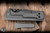 Chaves Knives Exclusive Integral N.T.A.K. Folding Knife Stonewash Titanium, DLC Crosshatch Inlay 3.56" 3V Tanto DLC - Bladeshow Exclusive