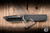 Chaves Knives Exclusive Integral N.T.A.K. Folding Knife Stonewash Titanium, DLC Crosshatch Inlay 3.56" 3V Drop Point DLC - Bladeshow Exclusive