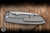  Chaves x Brad Blount Red Label Arrestor 229 Integral Folding Knife Stonewash Titanium 3.75" M390 Wharncliffe Belt Satin - Blade Show Exclusive