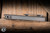  Chaves x Brad Blount Red Label Arrestor 229 Integral Folding Knife Stonewash Titanium 3.75" M390 Wharncliffe Belt Satin - Blade Show Exclusive