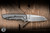  Chaves x Brad Blount Red Label Arrestor 229 Integral Folding Knife Stonewash Titanium 3.75" M390 Wharncliffe Belt Satin - Blade Show Exclusive