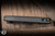 Chaves x Brad Blount Red Label Arrestor 229 Integral Folding Knife Titanium 3.75" M390 Wharncliffe Stonewash Grey PVD - Blade Show Exclusive