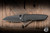 Chaves x Brad Blount Red Label Arrestor 229 Integral Folding Knife Titanium 3.75" M390 Wharncliffe Stonewash Grey PVD - Blade Show Exclusive